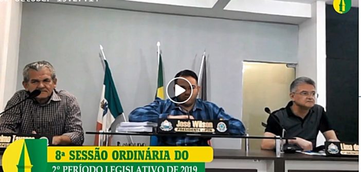 8ª SESSÃO: Câmara discute, emenda e vota Código Tributário e de Rendas do Município em 2º turno